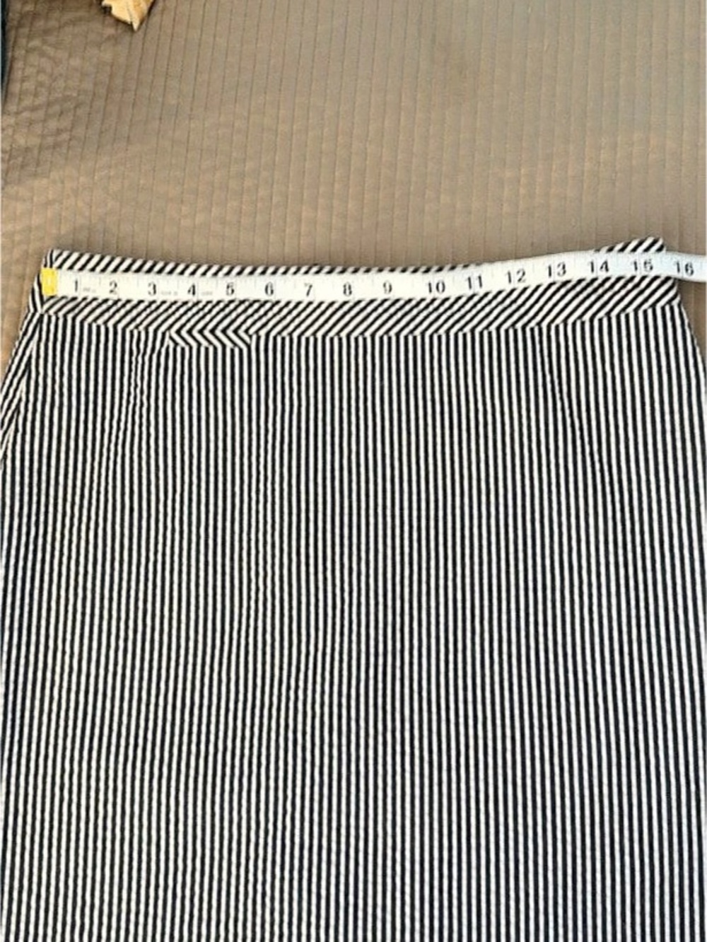 J.Crew The Pencil Skirt Black & White Striped Size 8